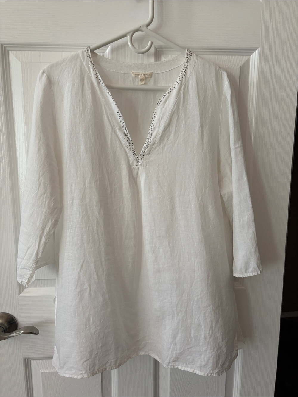 EILEEN FISHER linen Top